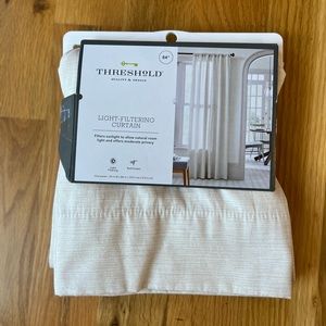 Threshold - Light Filtering Window Curtain Panel Cream 84” x 54”
